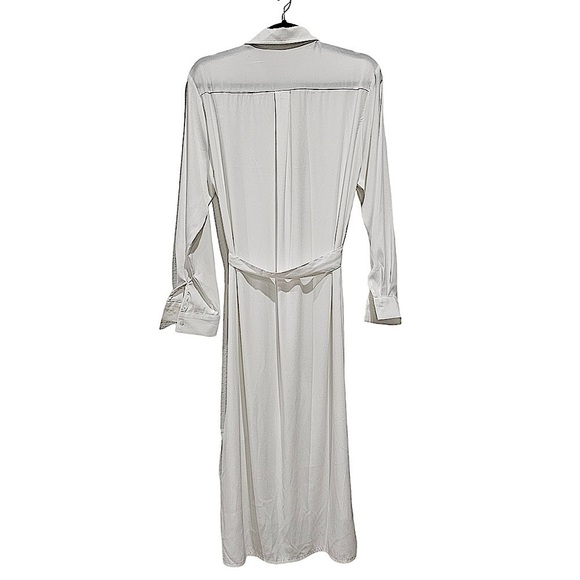 Kkamang White Hi Low Midi Shirt Dress Korean Fashion Size XL - Picture 2 of 8